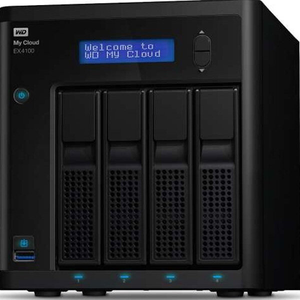 Сетвое хранилище Western Digital WD My Cloud Expert Series EX4100 8TB USB30 RJ-45 (WDBWZE0080KBK)