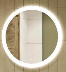 Зеркало Континент Rinaldi Led с скрытой подсветкой подсветкой d 770