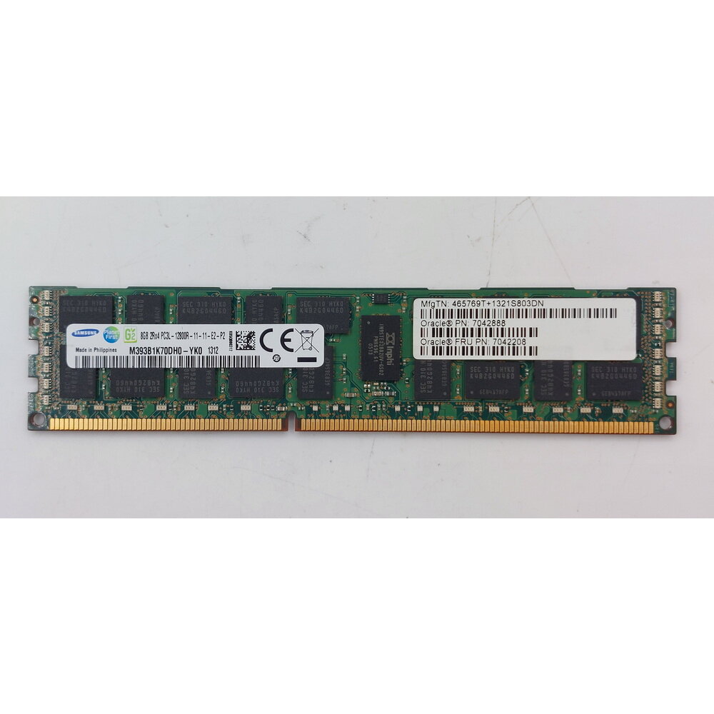 Модуль памяти M393B1K70DH0-YK0, 7042208, 7042888, Samsung, Oracle, Fujitsu, DDR3, 8Gb, 12800R