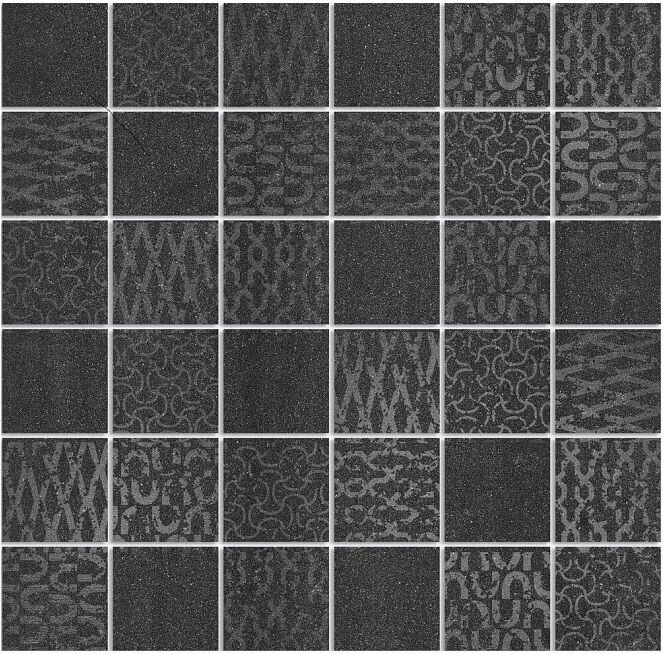 DD2008/MM Про Дабл черный мозаичный 30*30 керам. декор