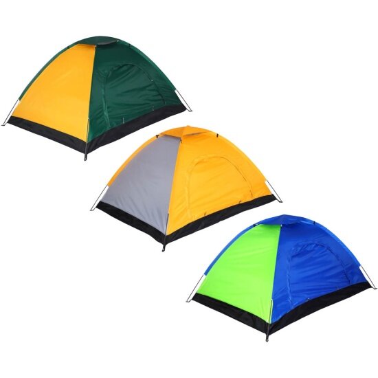 Палатка Руссо Туристо 4-мест, стандарт, 190х190х130см, нейлон 170T, дно оксфорд 210D, 3 цвета