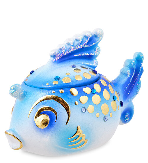 фото Шкатулка гипсовая Рыба эк. GYP-75/3-D 113-151106