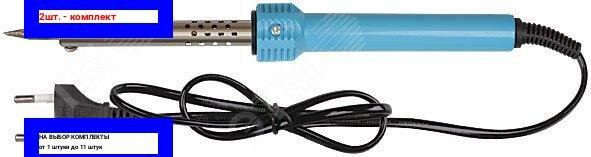 фото 2шт. - Паяльник пластиковая ручка 60 Вт / MOS; арт. 60464М; оригинал / - комплект 2шт