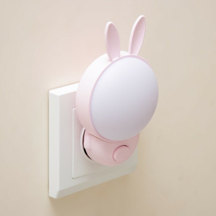 Ночник "Зайчик" LED 1Вт розовый 7х4х12 см (комплект из 4 шт) - фотография № 4