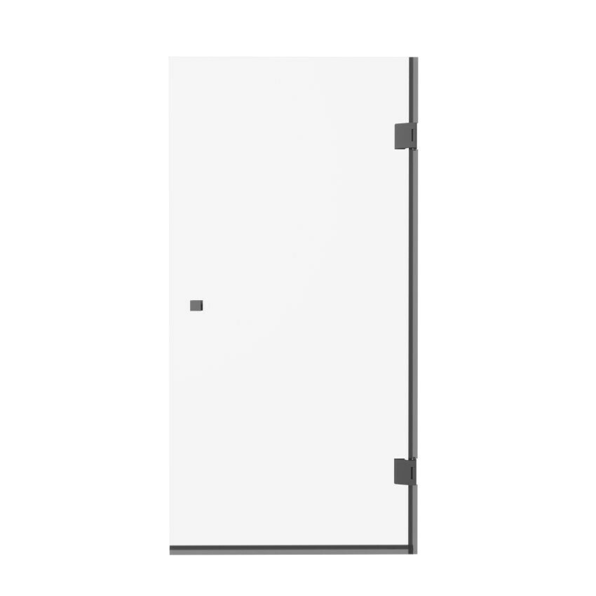 Шторка на ванну Iberica Blanca Mod.404 профиль черный, стекло прозрачное - фото №1