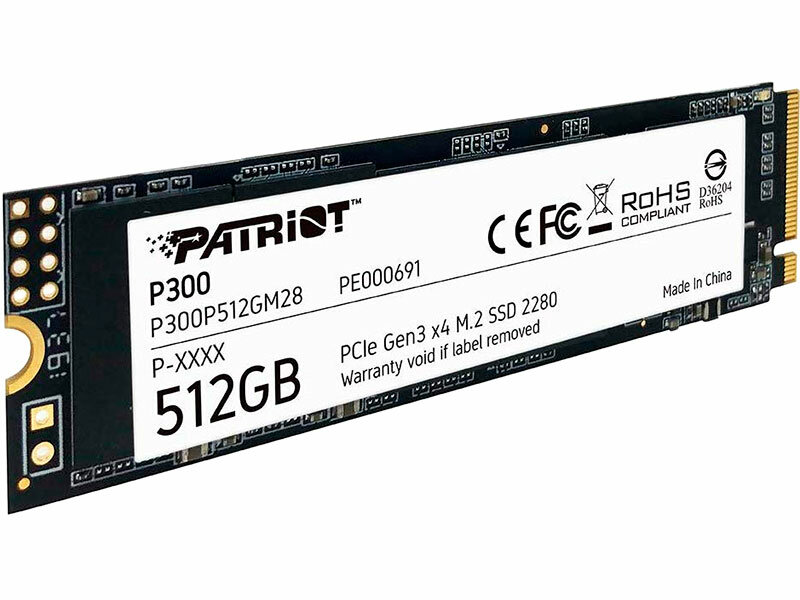 Твердотельный накопитель Patriot Memory P300 512 ГБ M.2 P300P512GM28