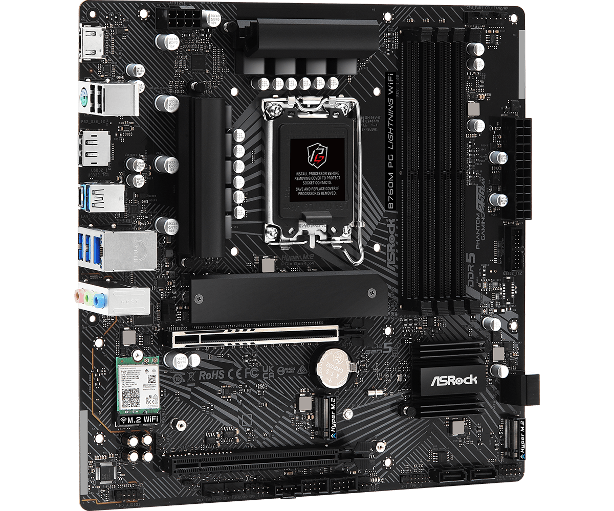 Материнская плата ASROCK B760M PG LIGHTNING WIFI RTL