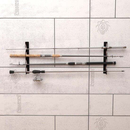 фото Держатель органайзер Embodiment для хранения удочек, настенно-потолочный, черный