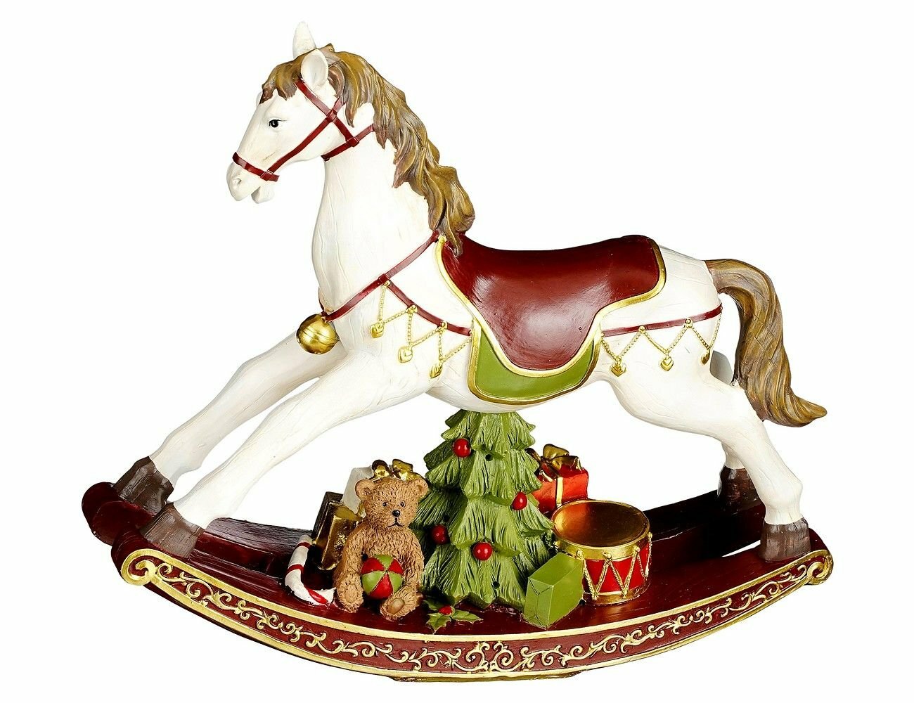 Декоративная фигура лошадка-качалка мондо полистоун 30х25 см Edelman 1146620