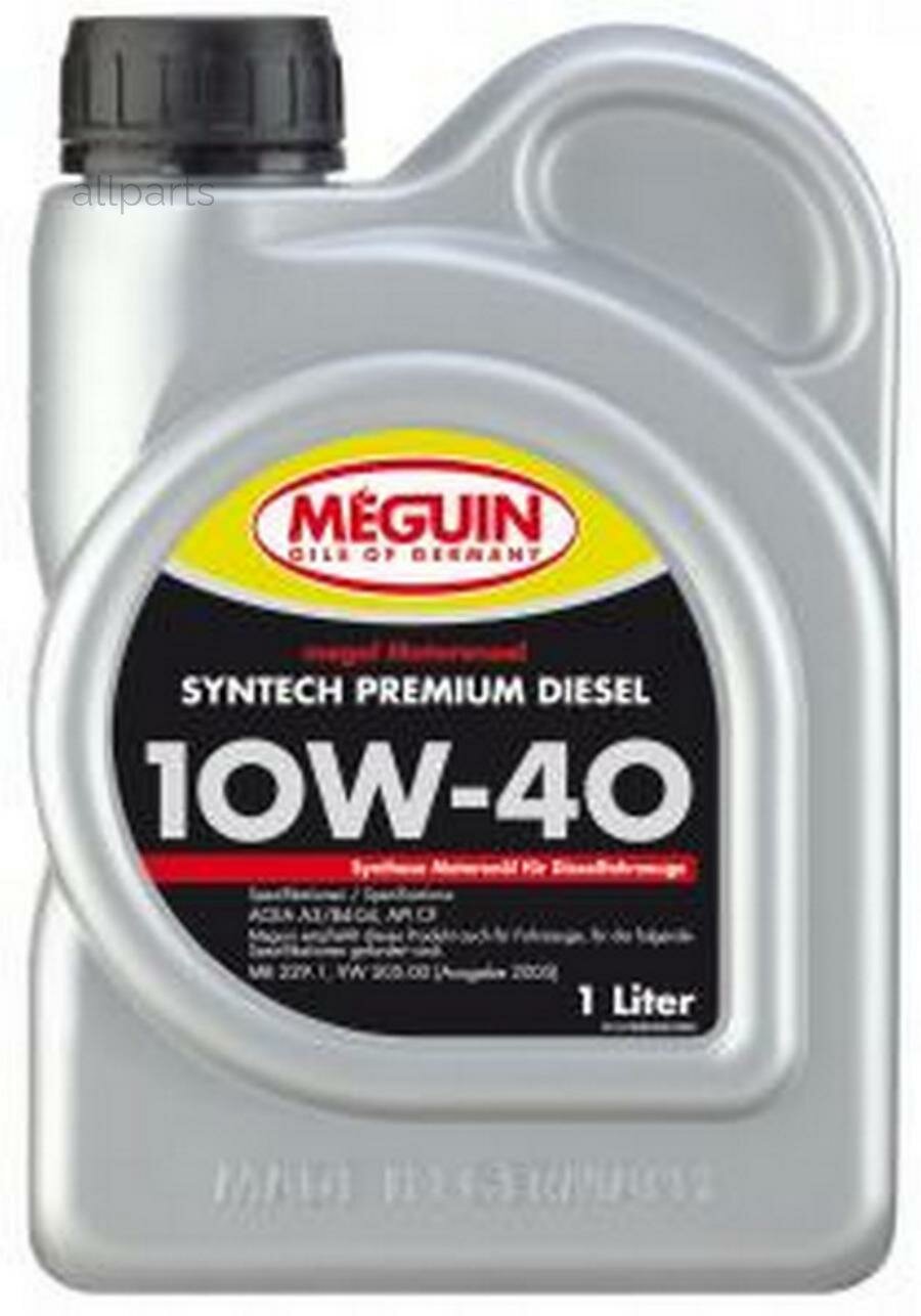 MEGUIN 4340 Масло моторное MEGUIN Motorenoel Synthech Premium 10W-40 1л.