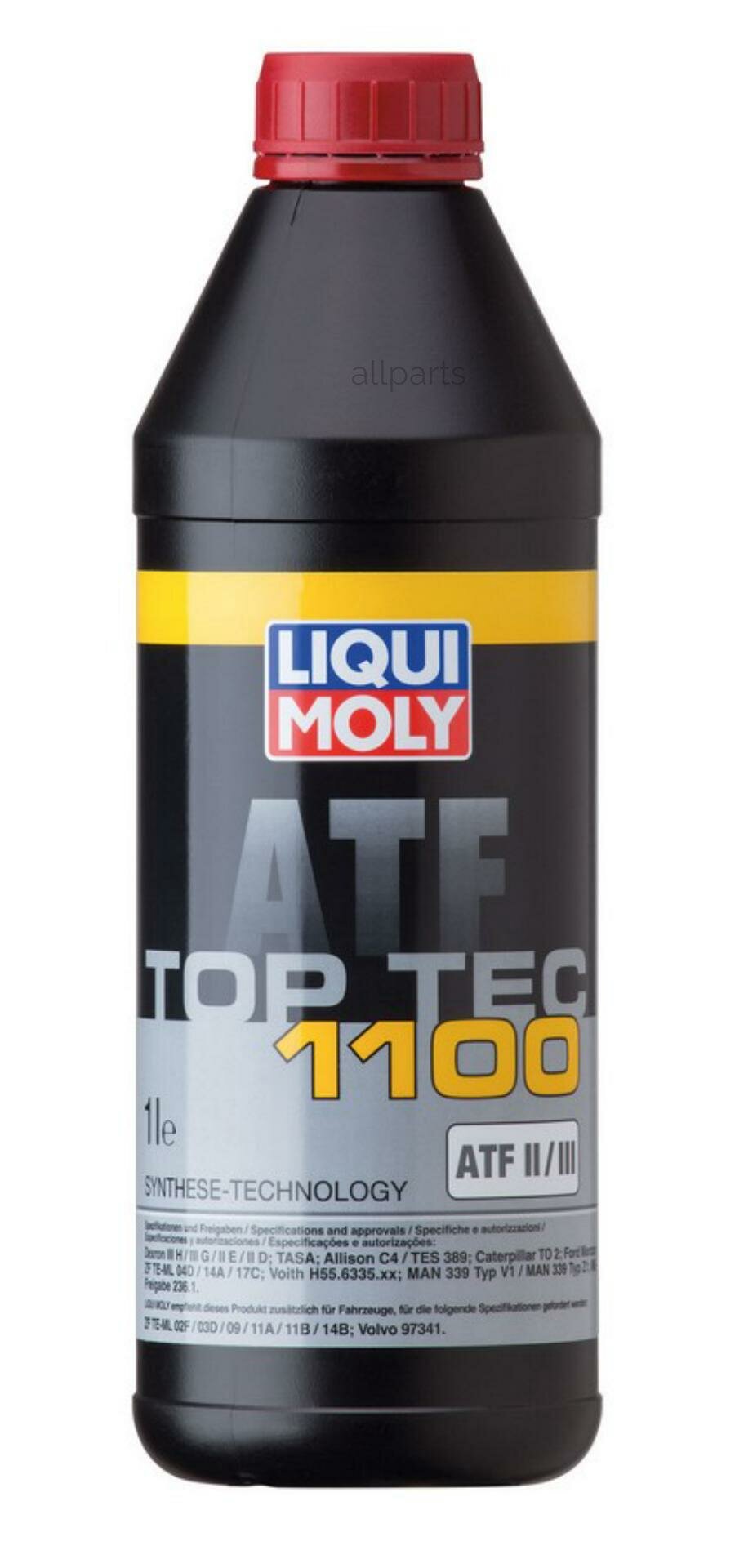LIQUI MOLY 3651 LiquiMoly Top Tec ATF 1100 (1L)_масло трансмиссионное! синт.для АКПП\ Dexron IIIH/IIIG/IIE/IID