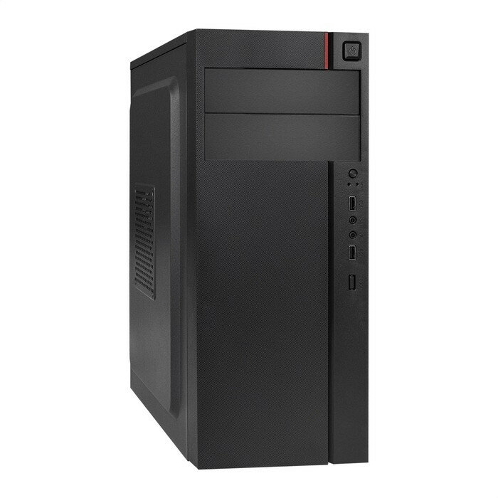 Exegate EX290182RUS Корпус Miditower ExeGate AA-440-AA450 (ATX, AA450 8 см, 2*USB, аудио, черный)