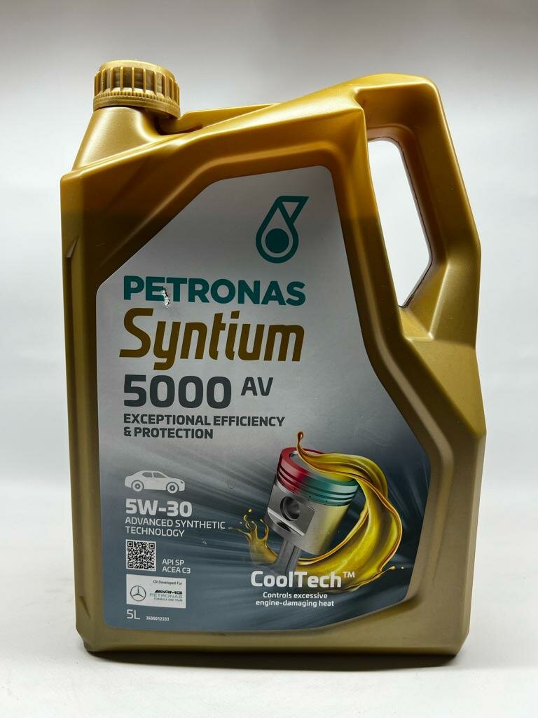 "Petronas Syntium 5000AV" синтетическое масло 5л 5w30