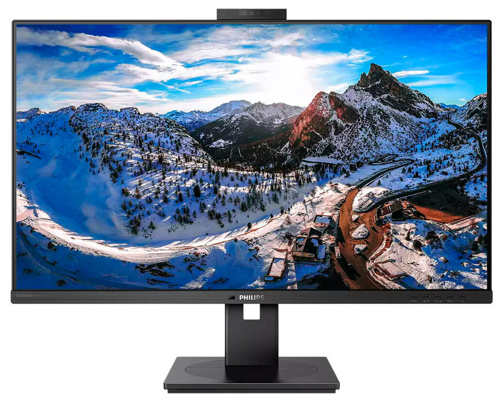 Монитор Philips 31.5" 326P1H черный IPS LED 16:9 HDMI M/M Cam матовая HAS Piv 350cd 178гр/178гр 2560x1440 75Hz DP 2K USB 12.22кг