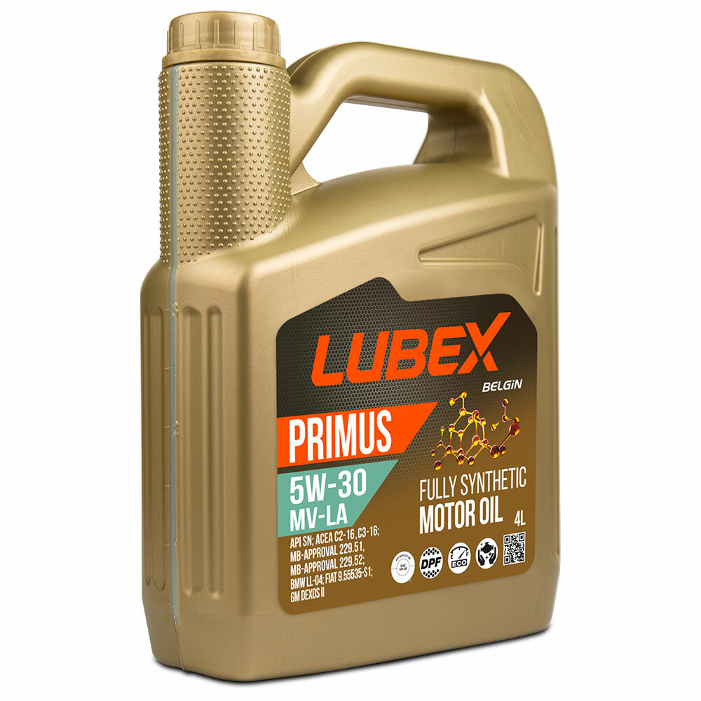 HC-синтетическое моторное масло LUBEX PRIMUS MV-LA 5W-30