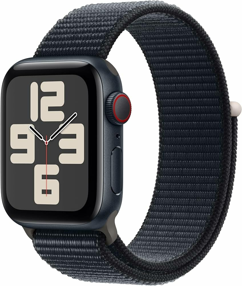 Apple Watch SE (2023) 40mm Midnight Aluminum Case with Midnight Sport Loop (GPS)