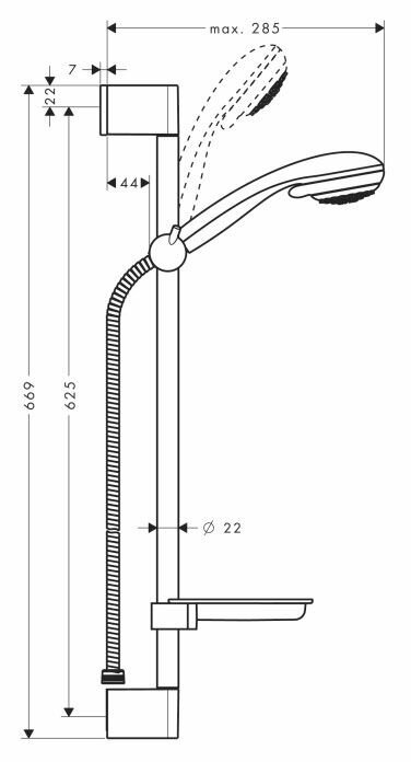 Душевой гарнитур Hansgrohe - фото №2