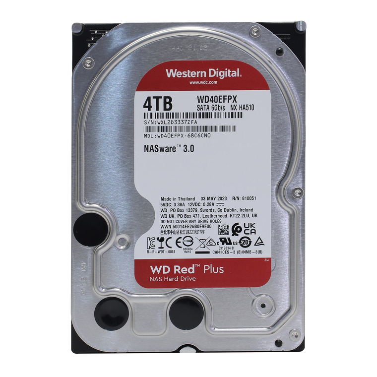 Жесткий диск HDD Western Digital Red Plus WD40EFPX 4096 Гб