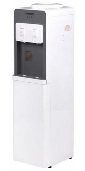 Кулер для воды SONNEN FSC-02BA напольный нагрев/охлаждение компрессор шкаф 2 крана серый 455416