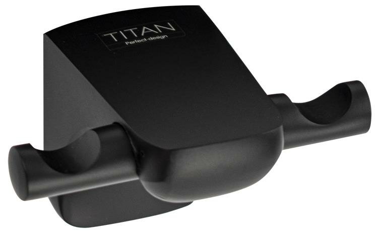 TITAN 76114 Крючок двойной  чёрного цвета