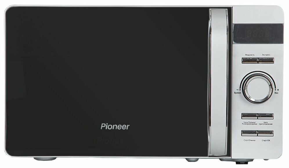 Pioneer Микроволновая печь Pioneer MW229D 700 Вт 8 программ 5 мощностей 20 л цвет серебро