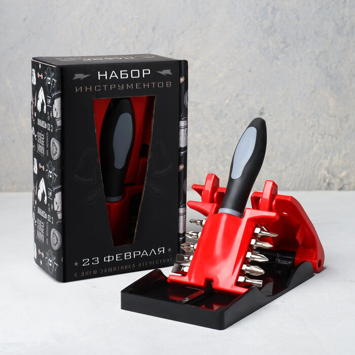 фото Набор инструментов"23 февраля", подарочная упаковка, 11 предметов