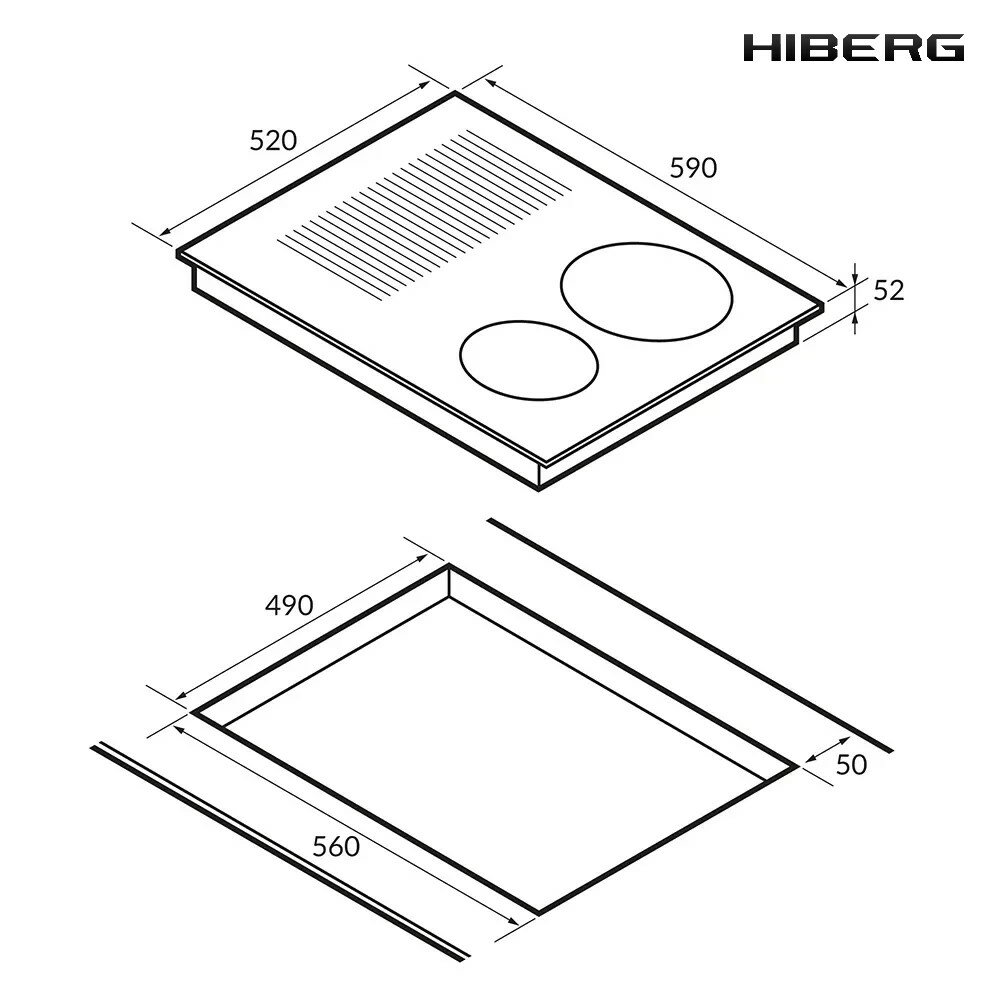Индукционная варочная панель 59 см Hiberg i-MS 6049 B черная - фотография № 9