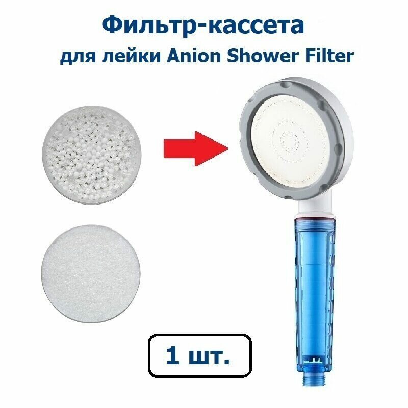 Фильтр-кассета для Anion Shower Filter (Blue / Silver) лейки-фильтра для душа