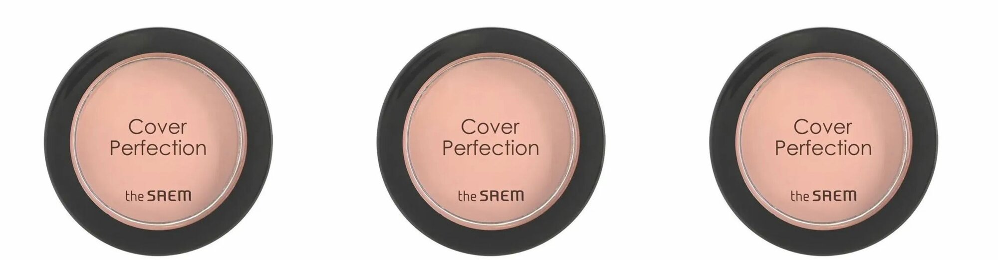 The Saem Консилер для лица кремовый Cover Perfection Pot Concealer Peach Beige, 3 шт