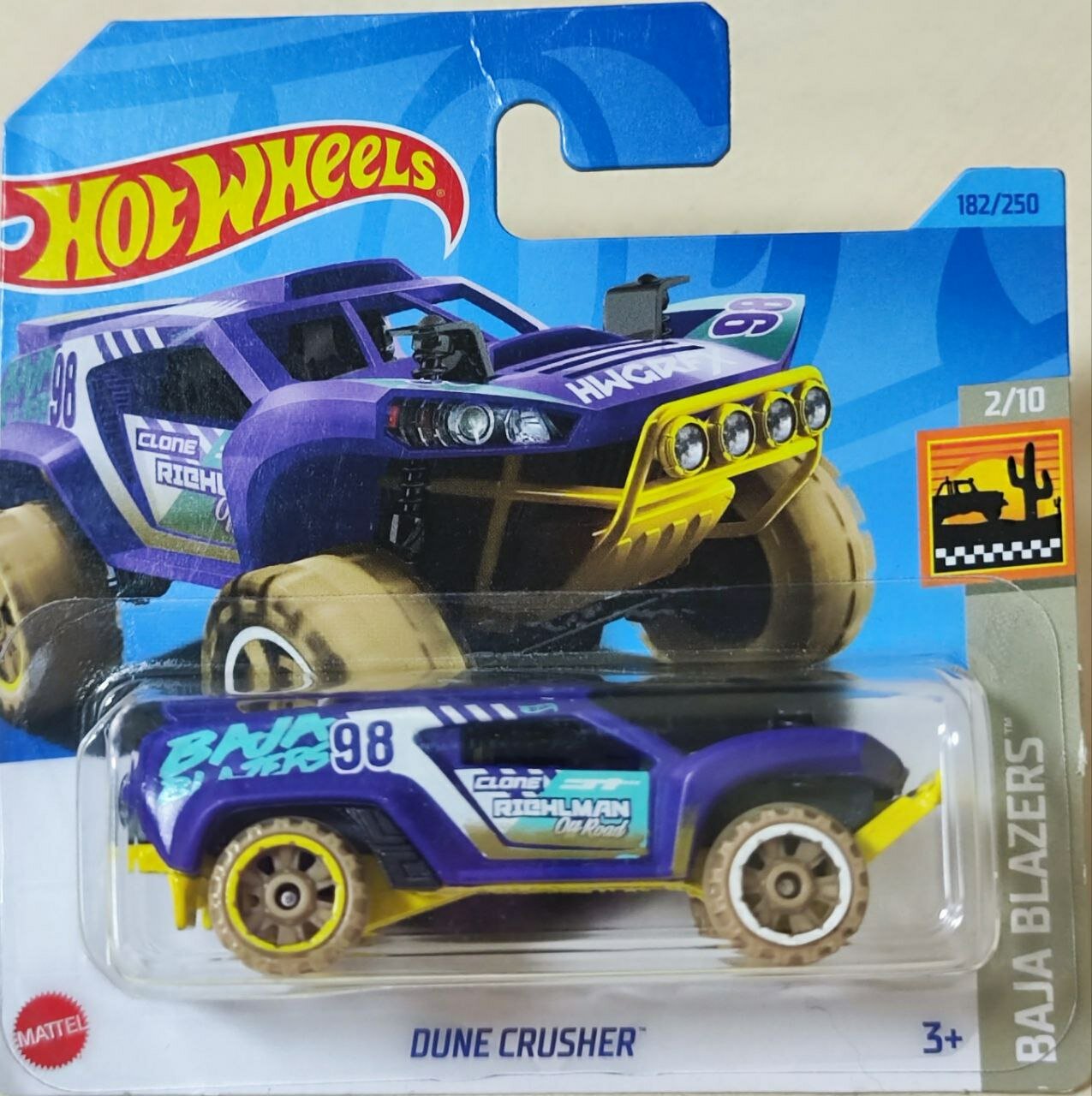 Hot Wheels Машинка базовой коллекции DUNE CRUSHER фиолетовая 5785/HKG74