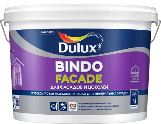 Краска латексная Dulux Bindo Facade