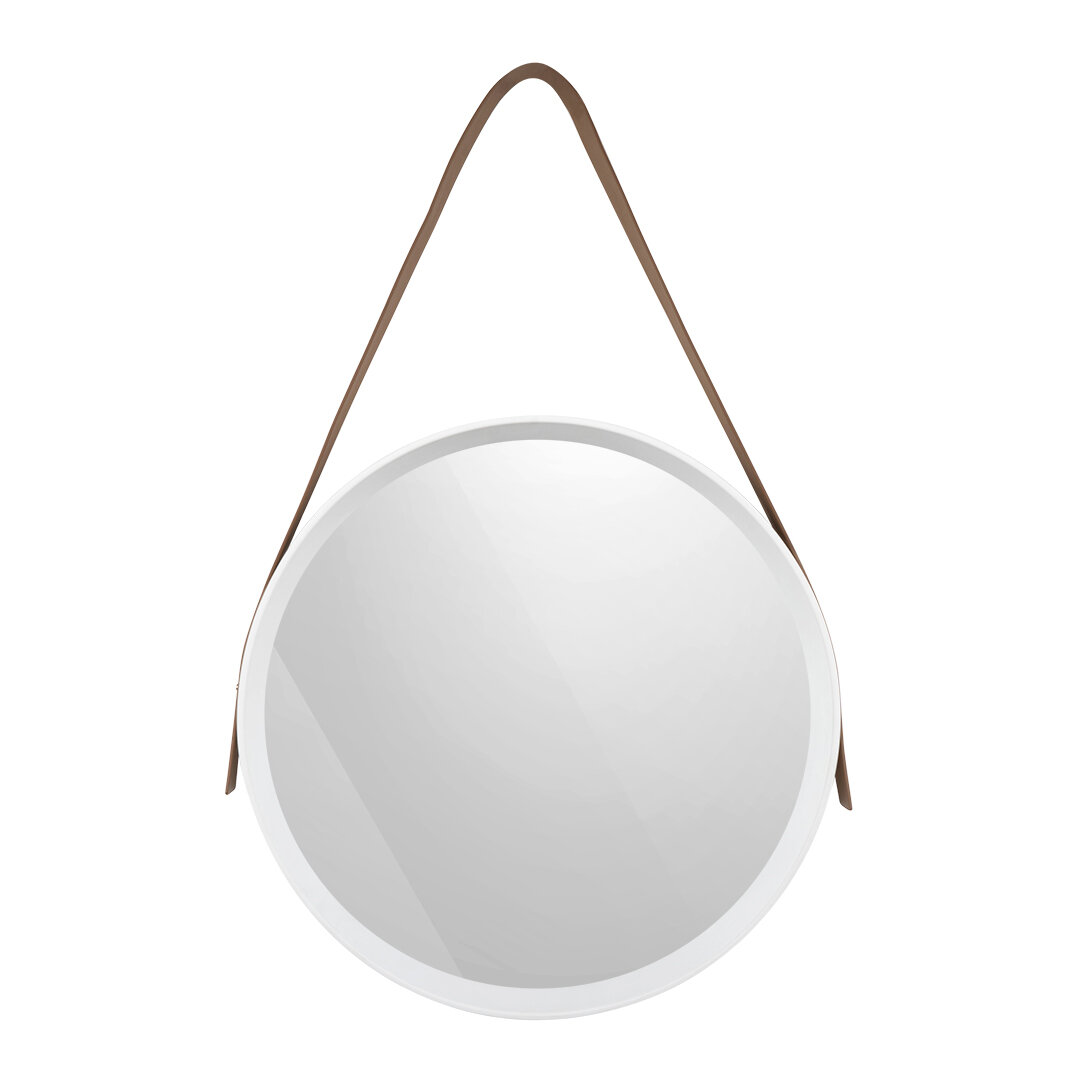 Зеркало настенное на ремне Вещицы fancy96 d395 395х395х40