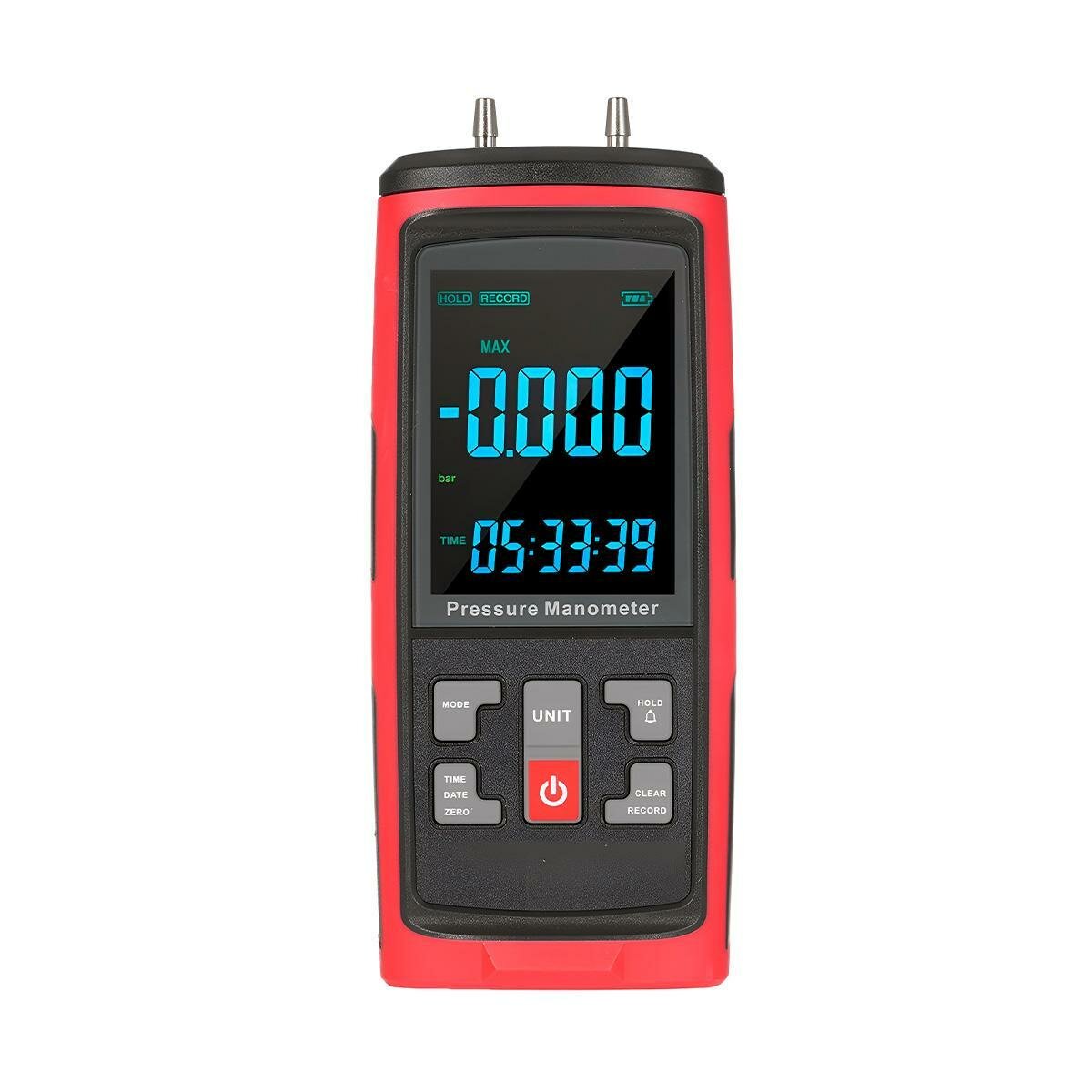 Манометр Hti-GT5101 (40KPA) (N52417DI) с ЖК-дисплеем и подсветкой - дифференциальный измеритель давления воздуха и давления газовых сред с записью и