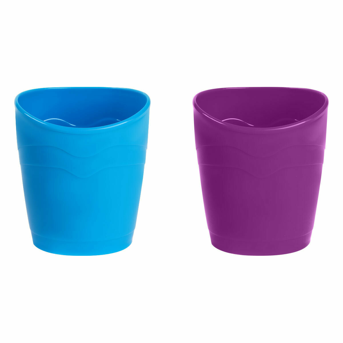 фото Подставка-стакан СТАММ "Эксперт", пластиковая, овальная, ассорти, 2 штуки