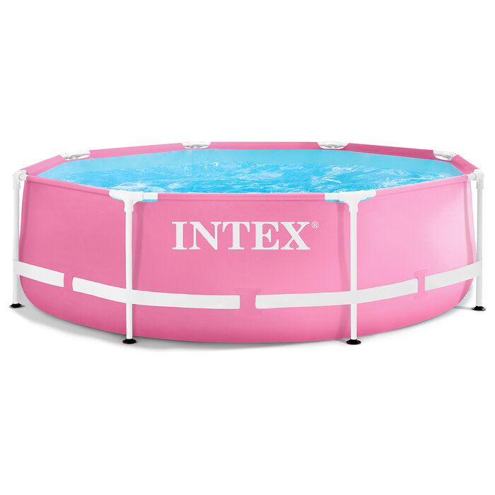 Бассейн каркасный Pink Frame Pool, 244 х 76 см, цвет розовый, 28290NP - фотография № 1