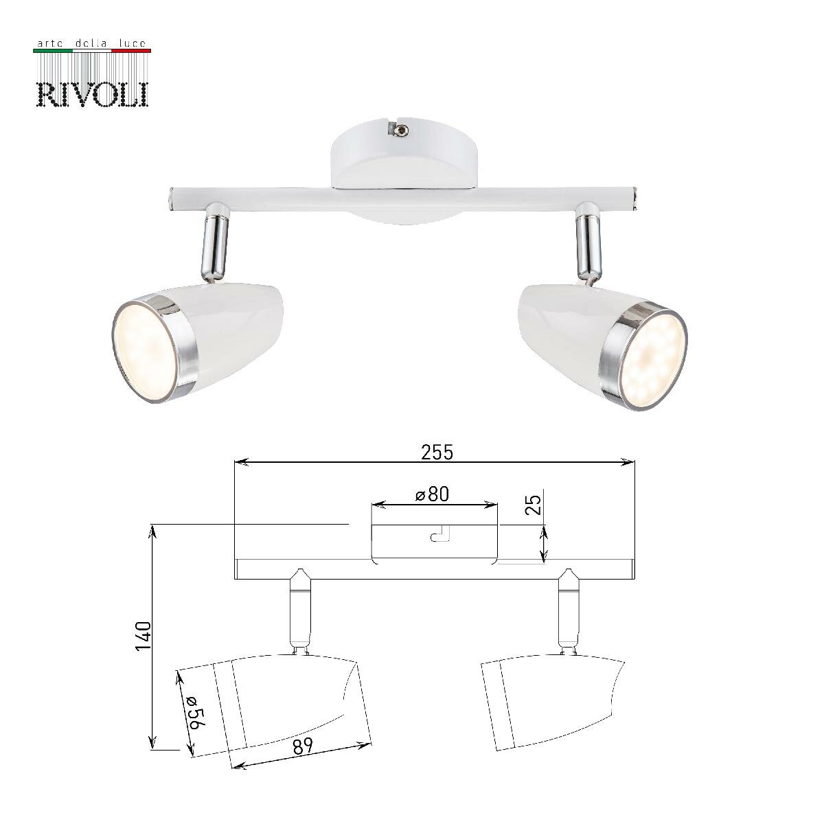 Спот Rivoli Kelly 6155-702 Б0054683