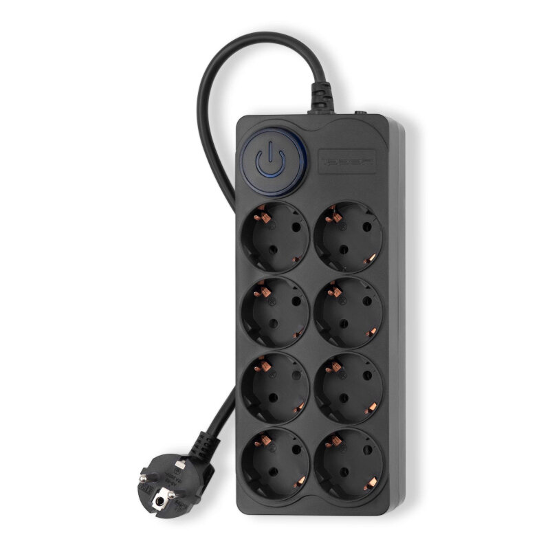фото Сетевой фильтр Ippon BK-8-EU-3-10-B 3м (8 розеток) черный (1804815)