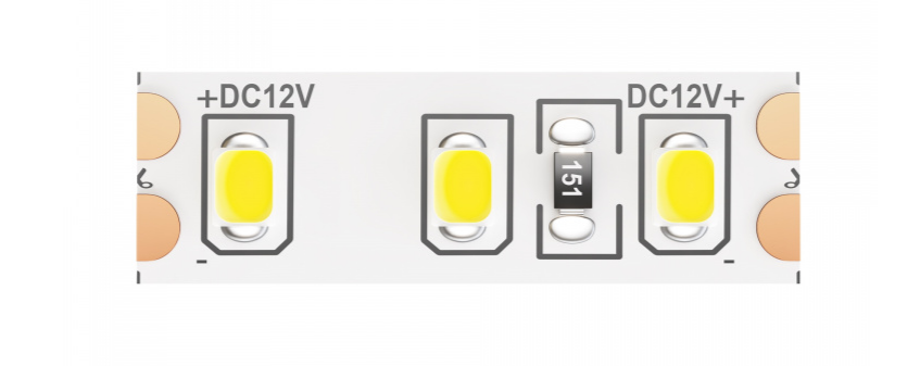 5м. Светодиодная лента белого цвета 4000K, 9,6W, 12V, 120LED, IP20 Led strip Maytoni 10109 - фото №1