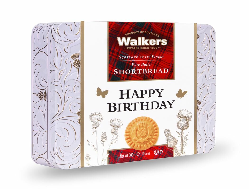 Печенье песочное Walker's Shortbread Happy Birthday, 1800г, 6шт - фотография № 2