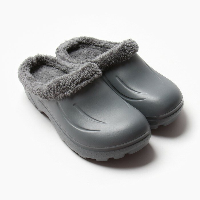 фото Сабо женские утепленные "Монтана" цвет серый, размер 39