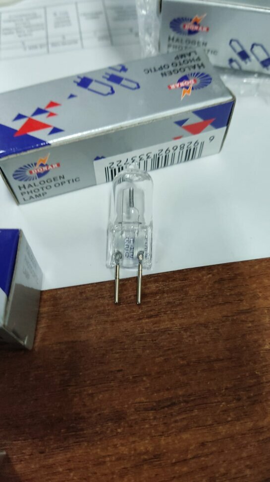 фото 64445U-24V50W GU6.35 DN33722-Japan / Лампа галогенная 24В 50Вт цоколь GU6.35 (Аналог HALOSTAR 64445 U 50W 24V GY6.35 OSRAM 4058075177864)