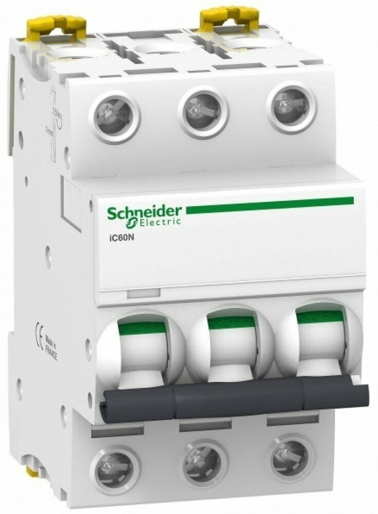 Schneider Electric Acti 9 iC60N Автоматический выключатель 3P 4A (C) A9F74304