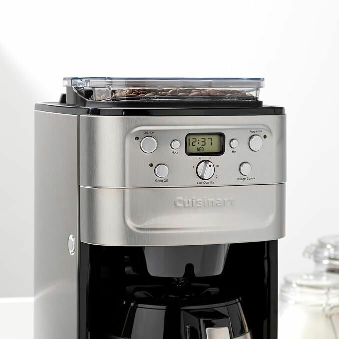 Капельная кофеварка Cuisinart Grind and Brew Plus, серебристая - фотография № 4