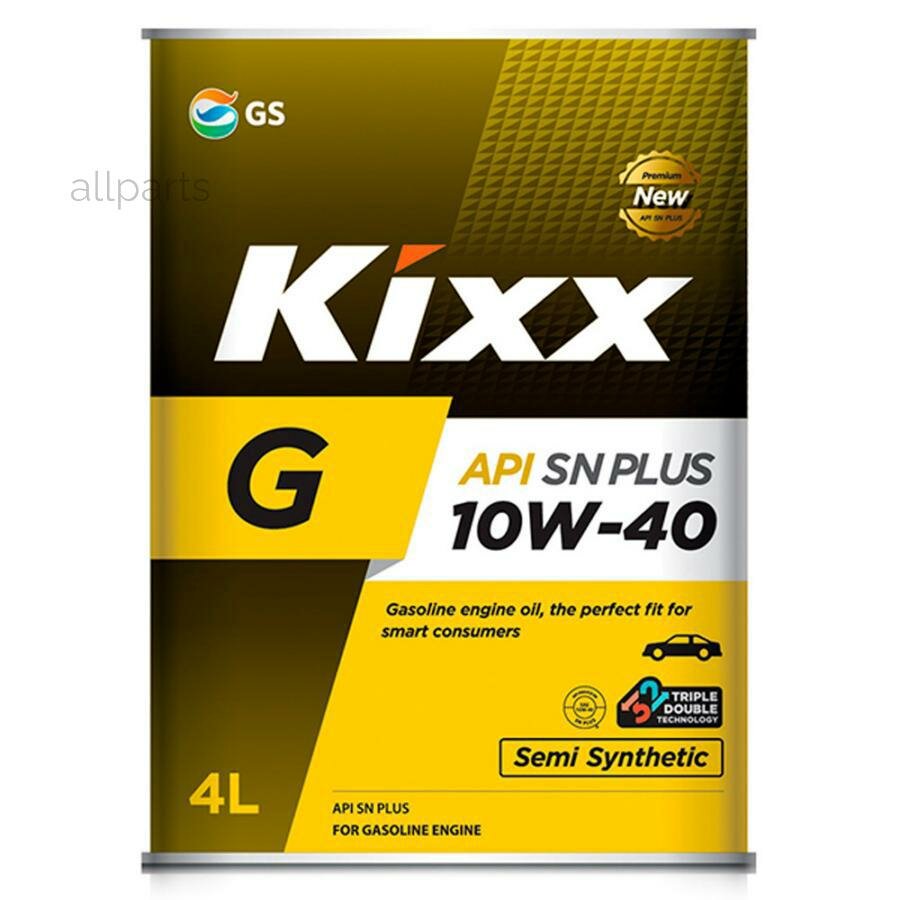 KIXX L210944TR1 Масло моторное KIXX G1 Plus SN 10W-40 полусинтетическое 4 л L210944TR1