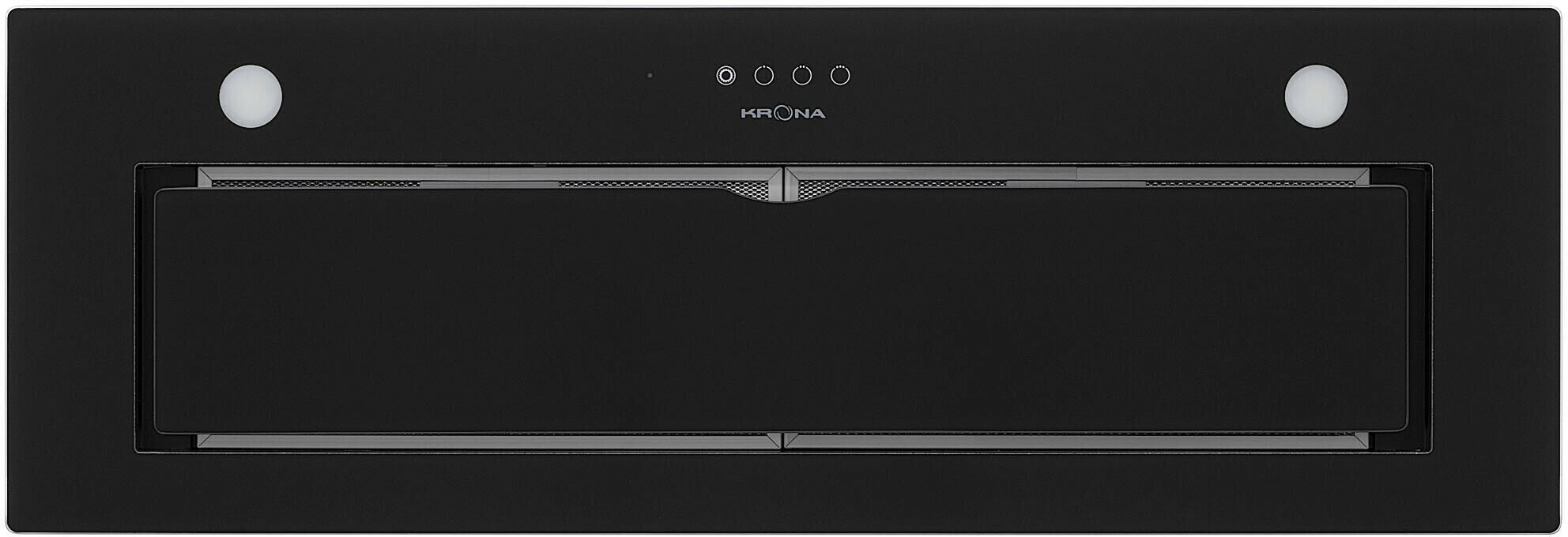 Вытяжка кухонная KRONA ARVEN 900 BLACK S встраиваемая черная