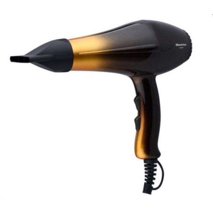 фото Фен Blackton Bt HD1413M, 1000 Вт, 2 скорости, 2 температурных режима, золотистый
