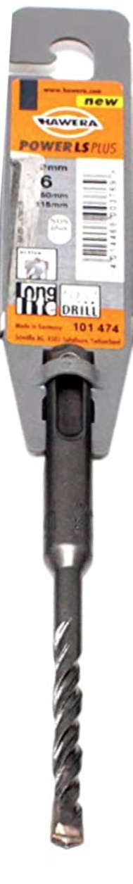 фото Сверло PowerLS-plus по бетону (6x50/115 мм; SDS-plus) HAWERA F00Y101474