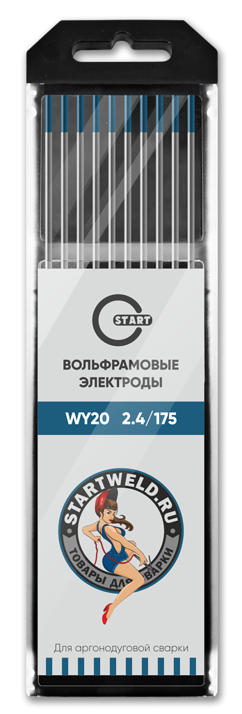 Вольфрамовый электрод WY 20 24/175 (синий) WY2024175 (1 шт)