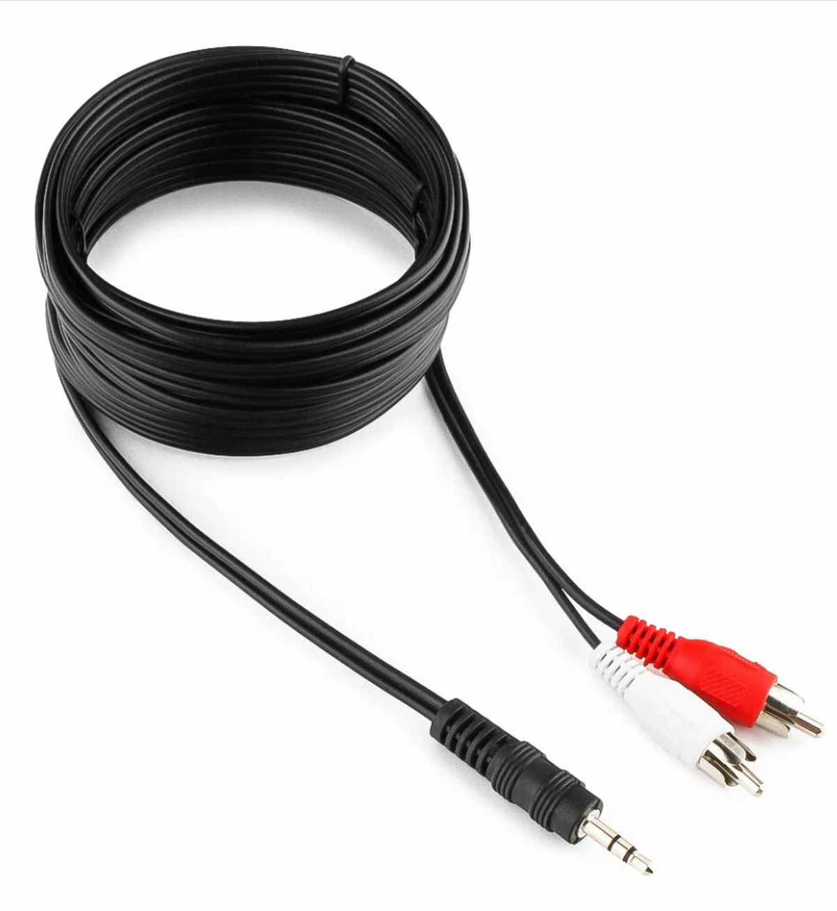 фото Кабель AUX Jack 3.5мм х 2RCA 5.0 м. Gembird CCA-458-5m (черный)
