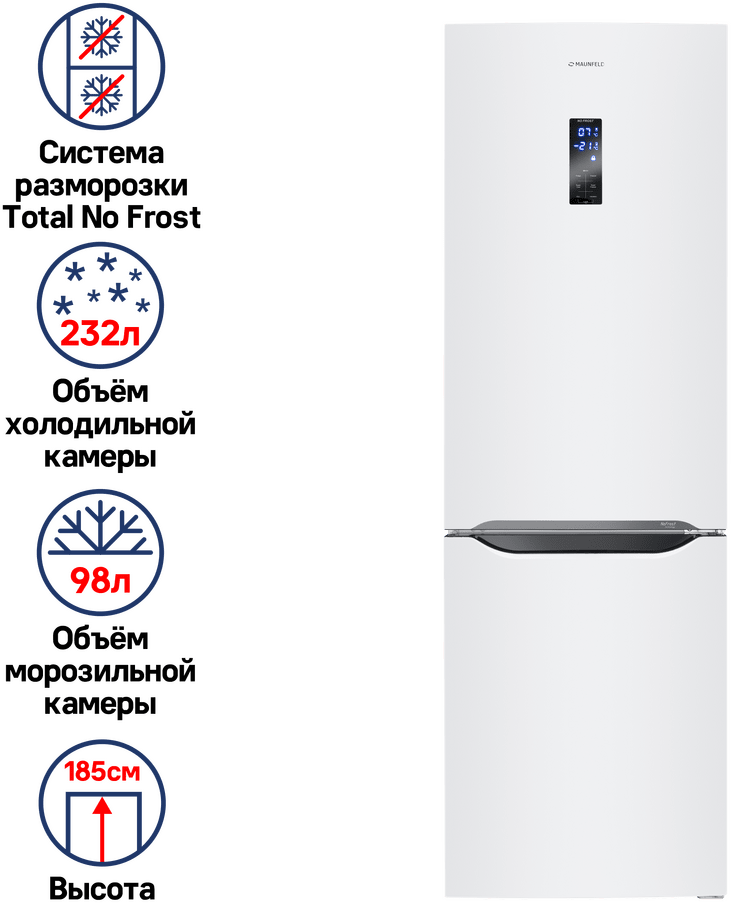 фото Холодильник Maunfeld MFF187NFW10